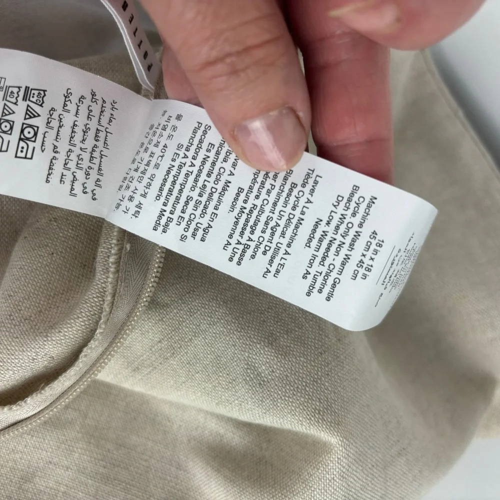 Pottery Barn Blain small checked pillow cover-NWOT - Picture 7 of 11